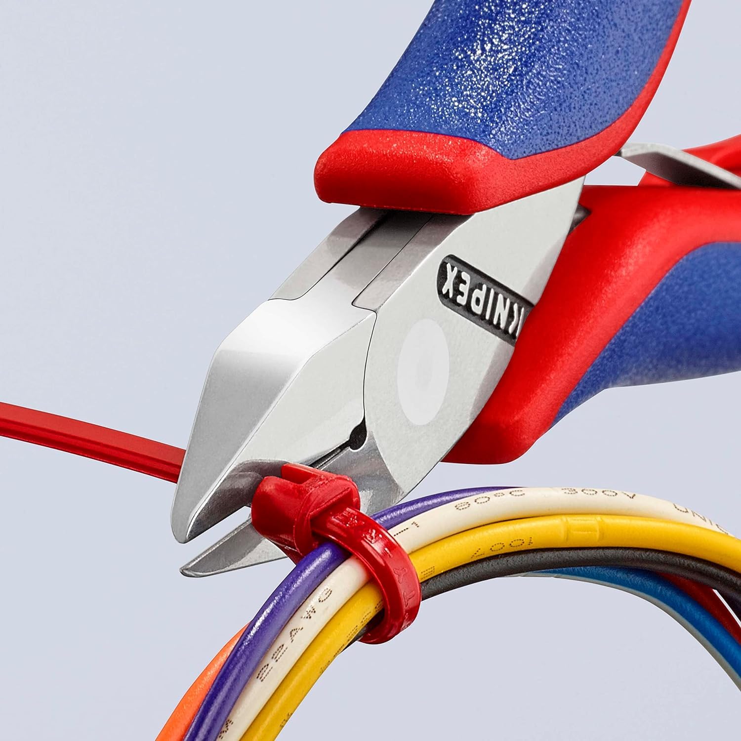 KNIPEX Szczypce tnące boczne dla elektroników ze złączem wsuwkowym z osłonkami wielokomponentowymi 115 mm, 77 42 115