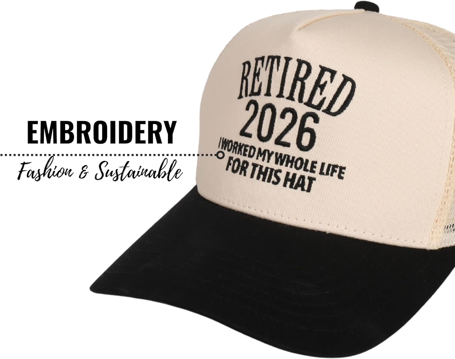 InnoBeta Retirement Gifts Cap for Men and Women, Adjustable Embroidered Hat Gifts for Birthday, Christmas - Retired 2026 Blk - Image 5