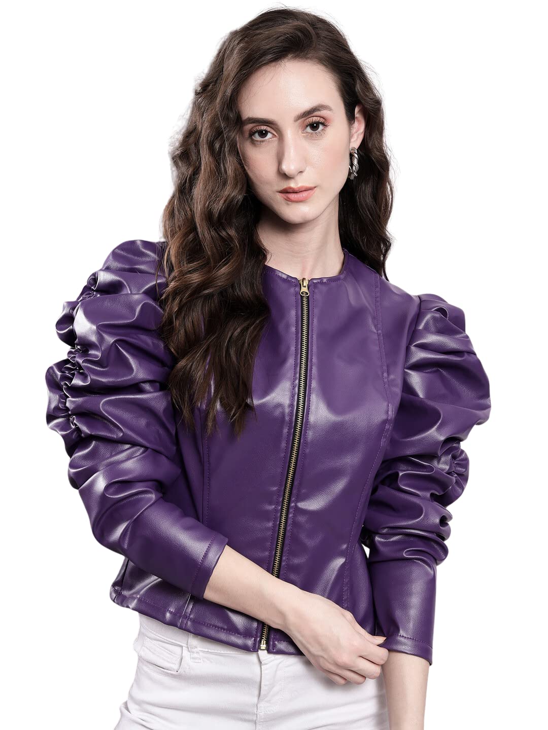 tandul Women’s Jacket – Purple Jacket with Unique Design Full Sleeve Jacket with Winter Over coat Jacket, Boost Your Style with Casual Jacket for Women & Girls-picture-20