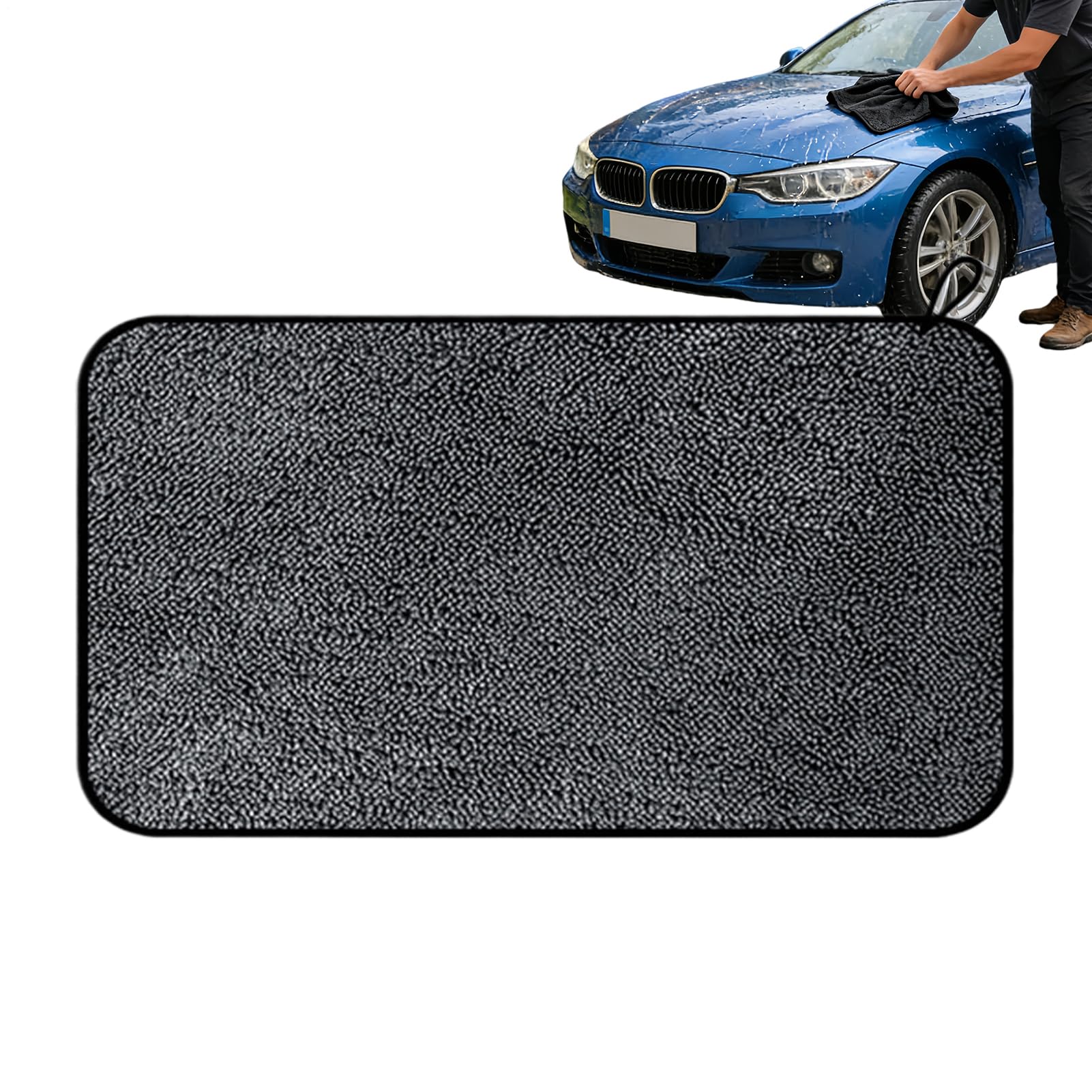 Chiffon de nettoyage de voiture super absorbant et serviette de séchage microfibre