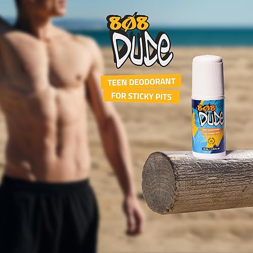 Miniatura 7 de Desodorante orgánico certificado 808Dude para niños adolescentes. Elimina los hoyos apestosos de los niños. Sin aluminio. Ingredientes nativos y