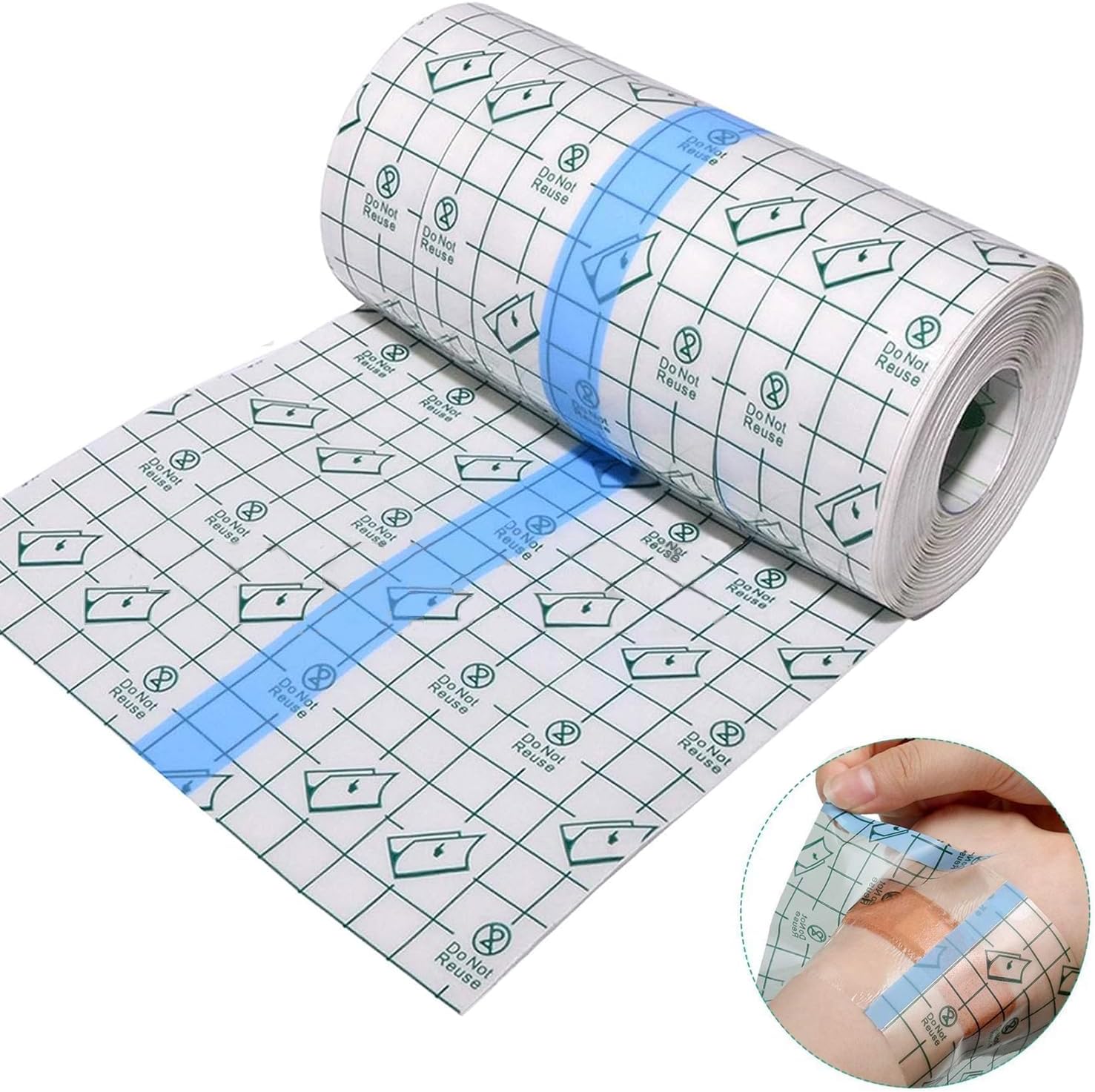 Transparent Stretch Waterproof Bandage 6 in x 5.4 yd Tattoo Aftercare
