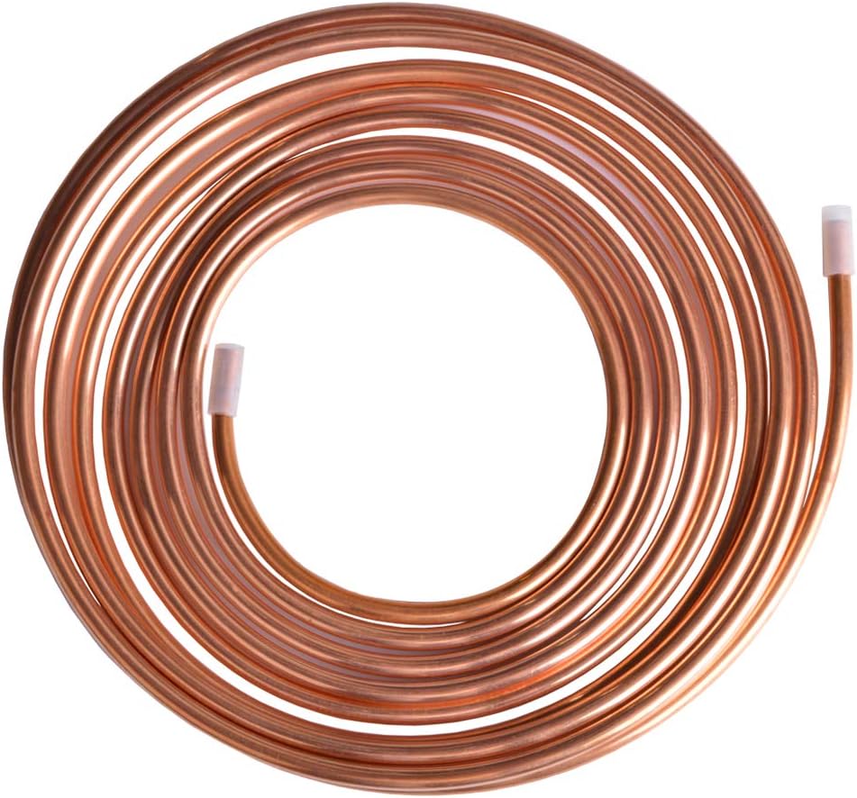Hydro Master Copper Tubing Ice Maker and Humidifier Installation Kit 1/4 Inch x 15 ft LF