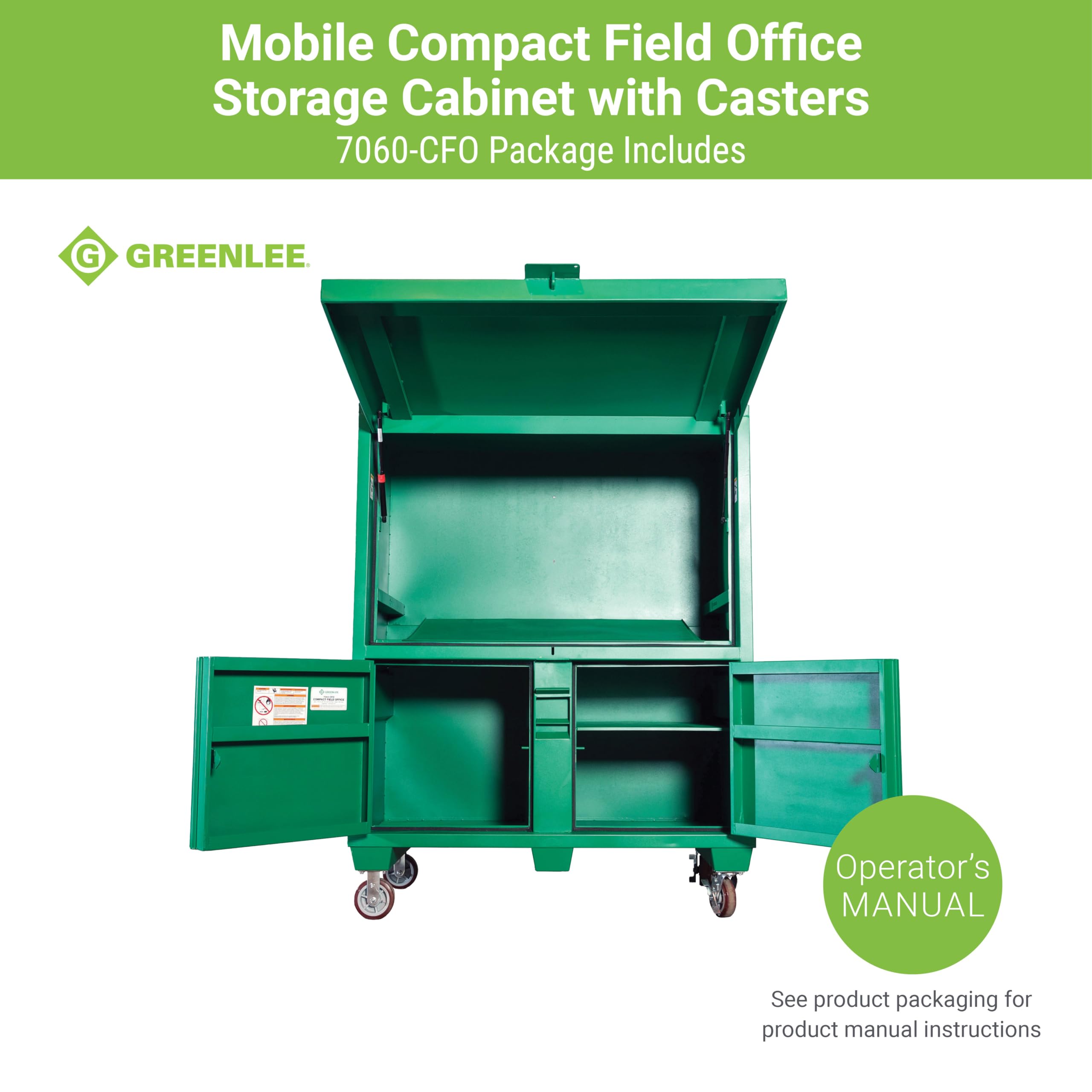 Greenlee 7060-CFO Mobile Compact Field Office Storage Cabinet with