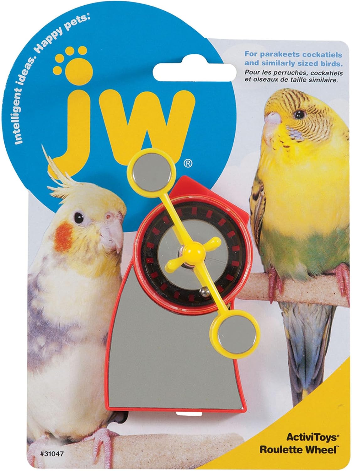 JW Pet Company Activitoy Roulette Wheel Small Bird Toy, Colors Vary
