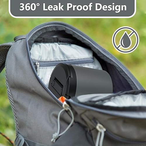 Miniatura 5 de Termo para alimentos calientes, termo de sopa para adultos de 40oz, recipientes de almuerzo de boca ancha, contenedor de alimentos aislado a prueba