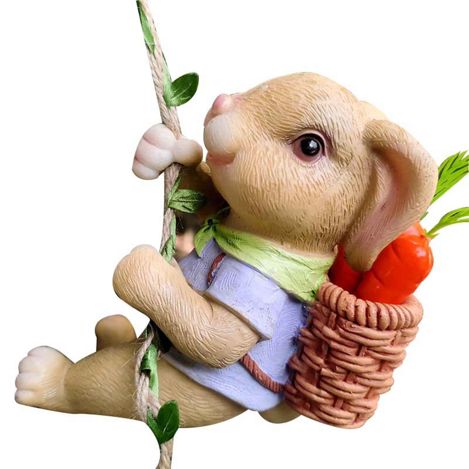 Amazon.com: POCHY Climbing Bunny Statue, Rabbit Climbing Tree with