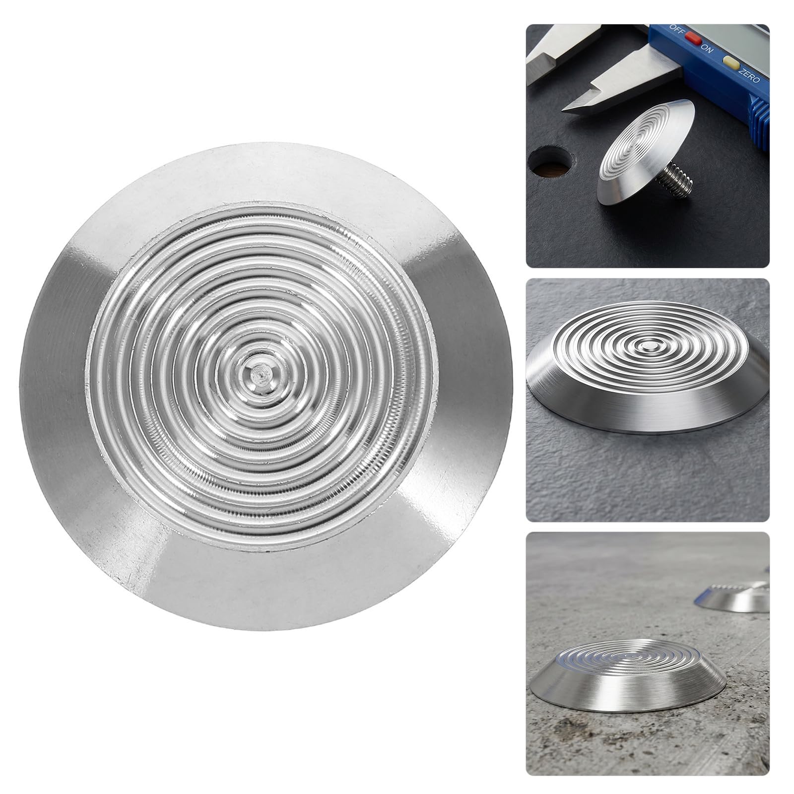 SHINEOFI 20 Pièces Clous Podotactiles Acier Inoxydable pour Sécurité Piétonne Marquage Sol pour Aveugles Adaptés aux Trottoirs et Stations de Métro