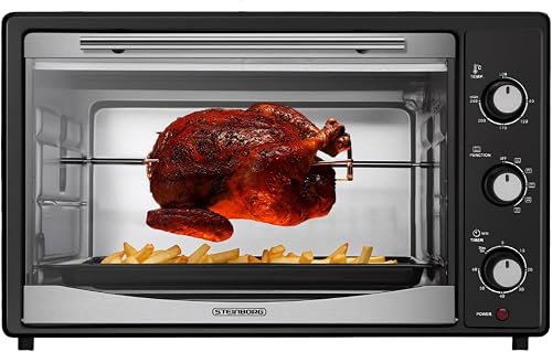Steinborg Steinborg 45 Liter mit Umluft & Drehspieß — Mini-Backofen