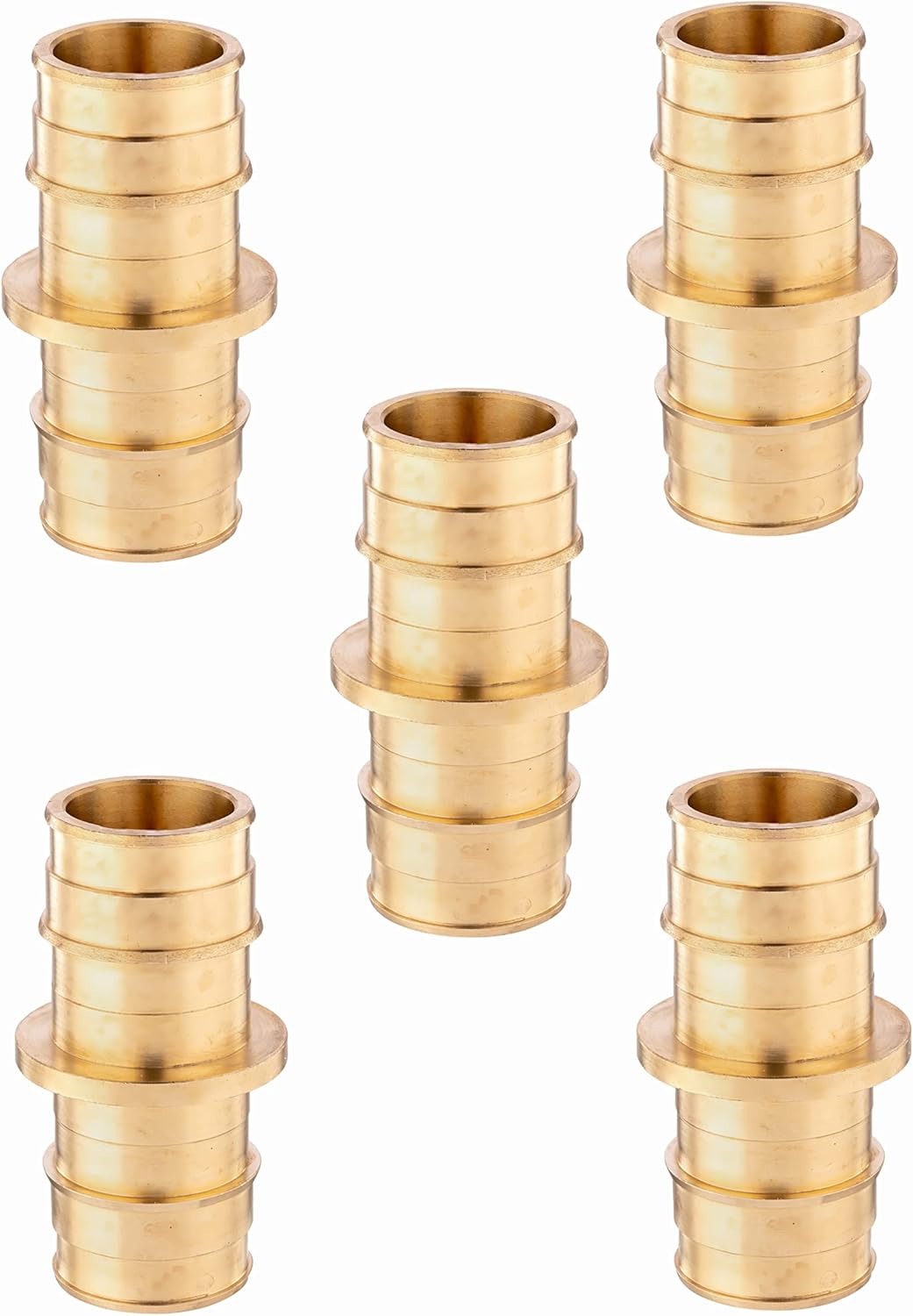 (Pack of 10) EFIELD Pex A Full Flow Expansion Brass Fitting 3/4"x 3/4" Straight Coupling ONLY For Pex-A Tubing Connection, ASTM F1960,(PEX1960010)