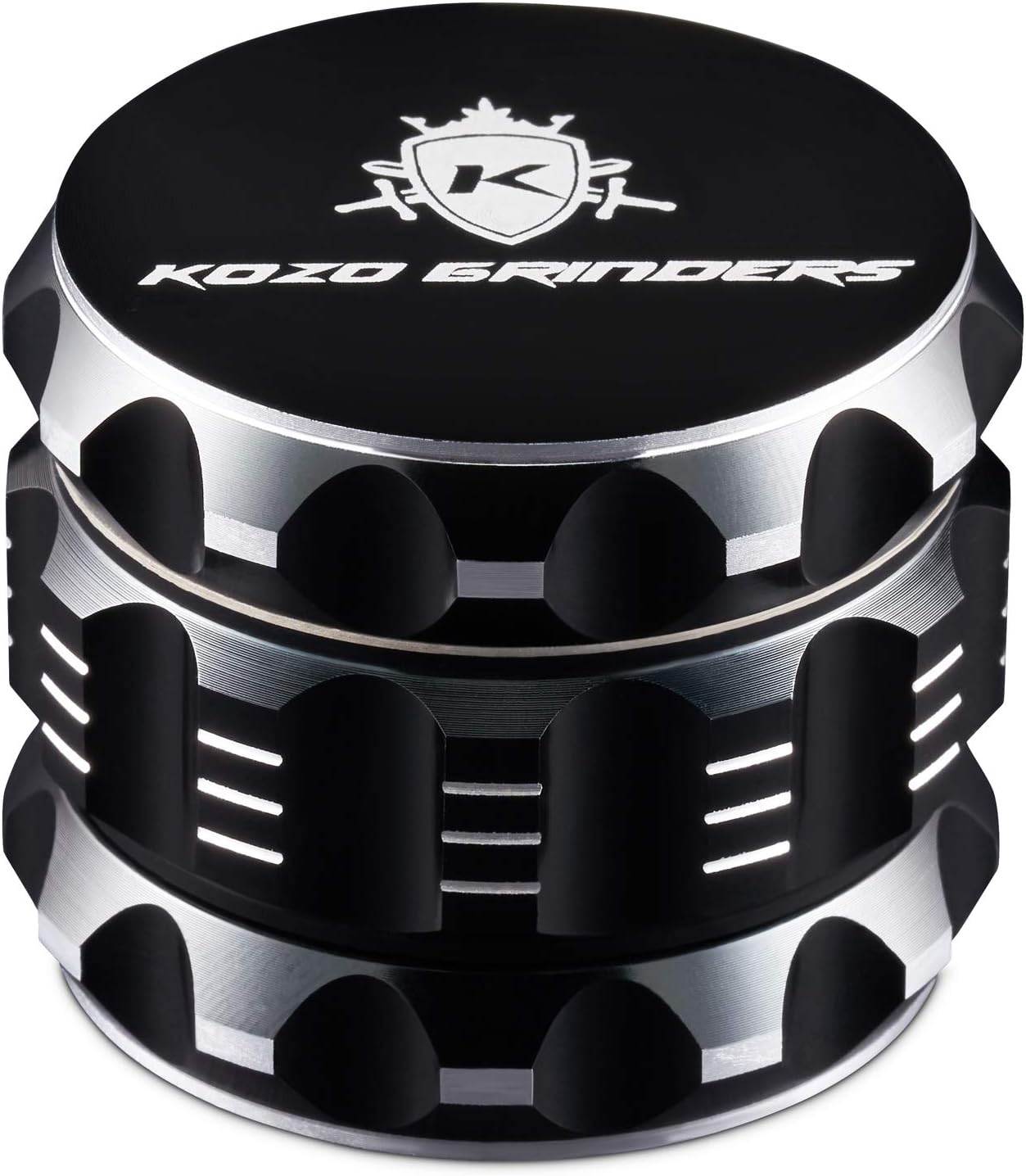 Kozo 2 Inch Grinder Mills, Aluminum (Black) Home & Kitchen