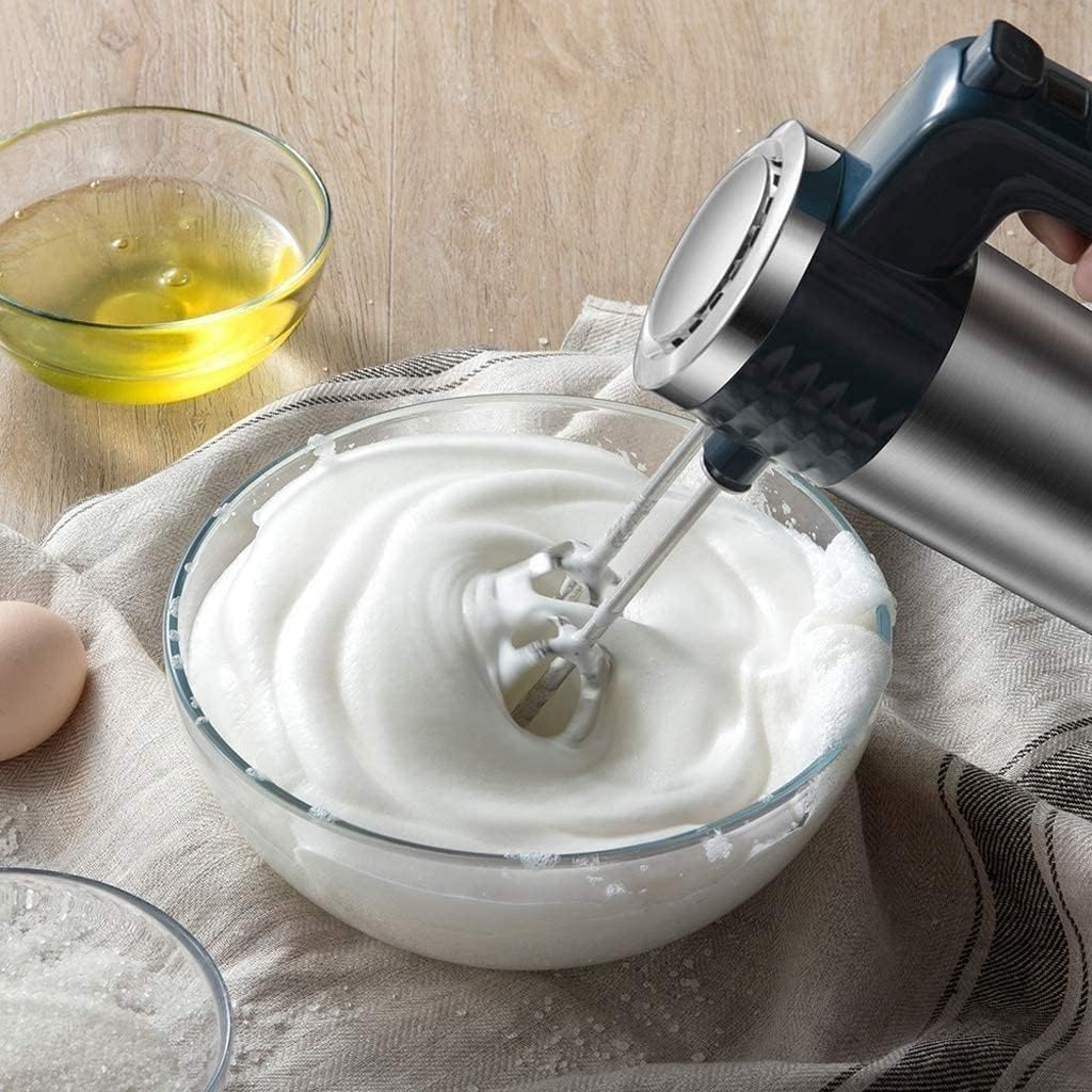 Hand Mixer Electric 9-Speed 300W Power Handheld Kitchen Mixer with Turbo Mode Kitchen Mixer with Attachment(2 Beaters 2 Dough Hooks) Cake Mixer Hand Mixer for Baking