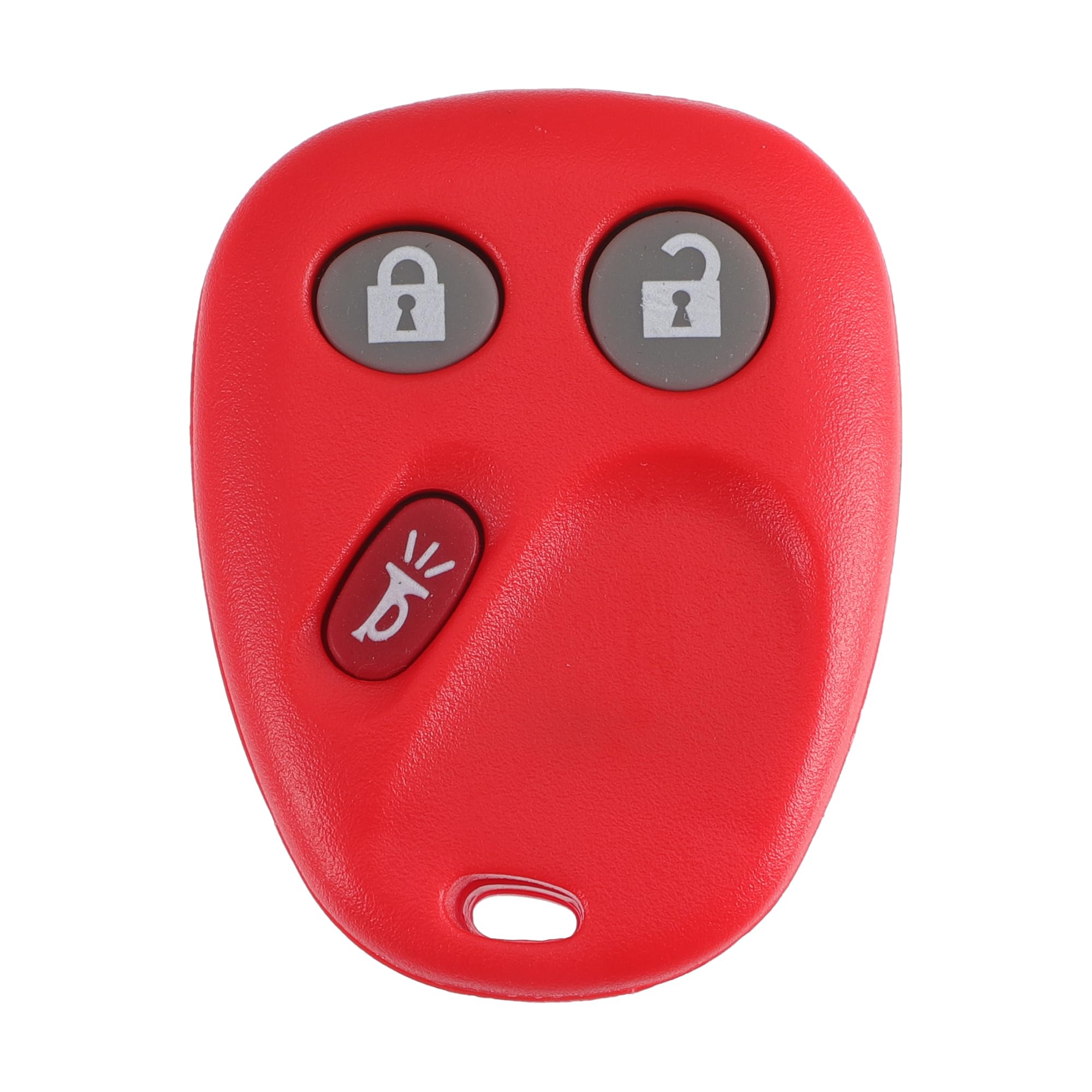 X AUTOHAUX 315MHz LHJ011Replacement Keyless Entry Remote Key Fob for Chevrolet Silverado for GMC Sierra 1500 2500 3500 for Chevy Tahoe for Cadillac Escalade 2003-2006 3 Buttons Key Red