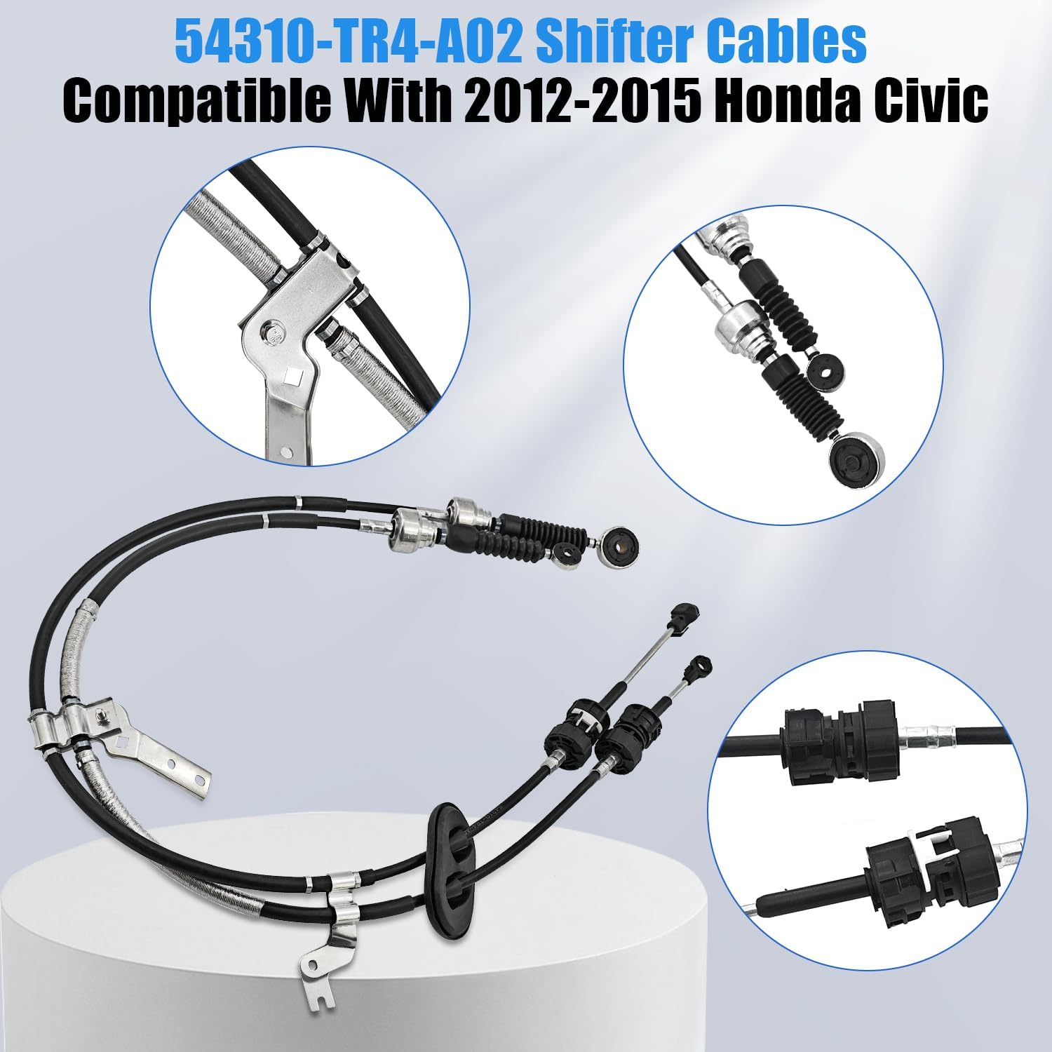 54310-TR4-A02 Shifter Cables Compatible With Honda Civic Si 2.4L l4 2012 2013 2014 2015 | 54310TR4A02 Gear Shift Cable Transmission Cable Shift Control Cable Wire Change