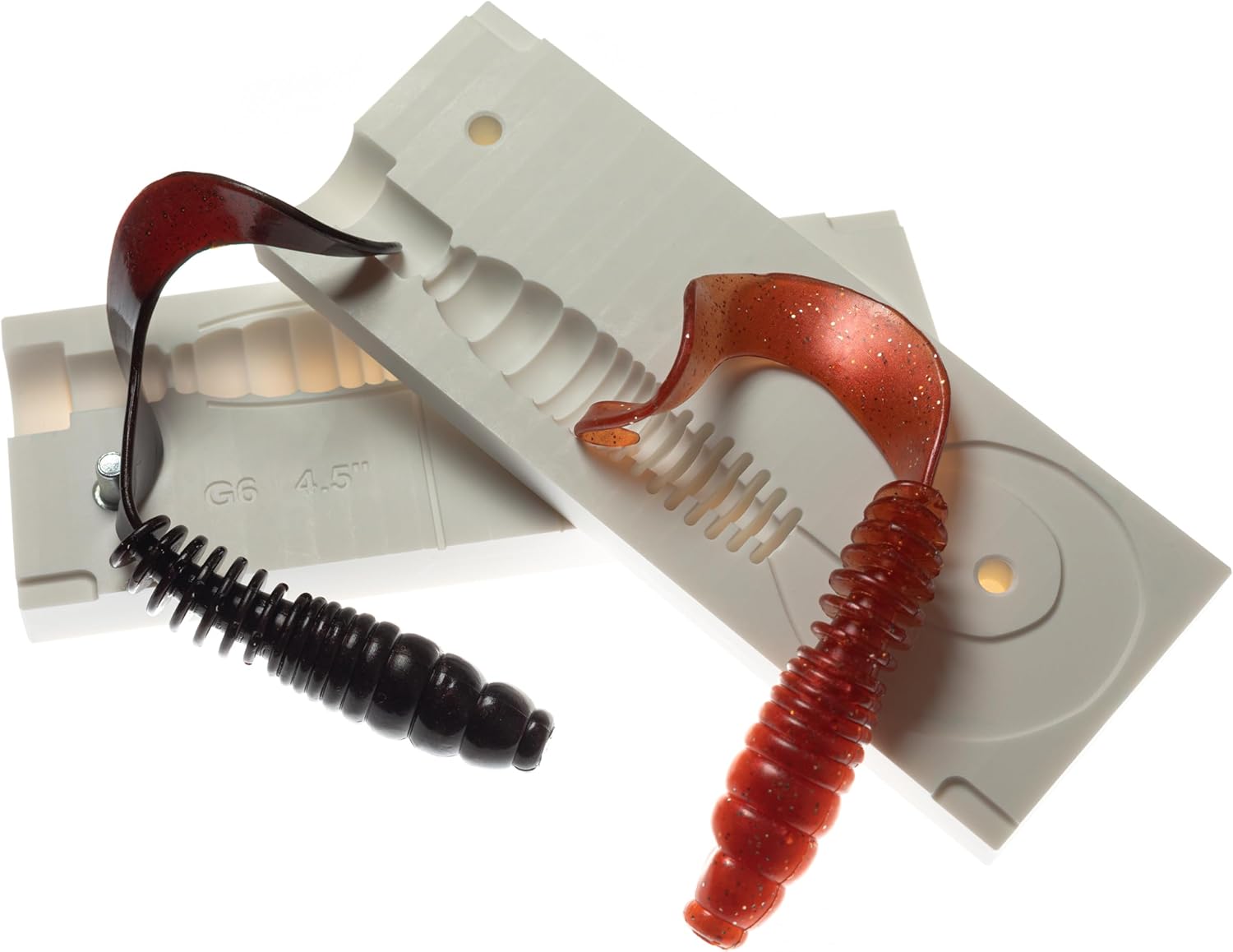 Generic Authentic Handmade Pillo Grub Bait Form 4.5"" Soft Plastic DIY Making Lure Craft, Small, White