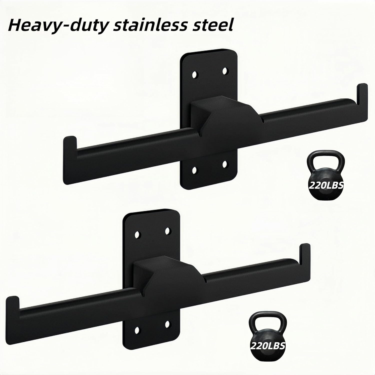 2PCS Backpack Blower Sprayer Rack Wall Mounted, Heavy Duty Steel Backpack Leaf Blower Garden Sprayer Hanger, Small Chainsaw Lawn Mower Holder for Garage Trailer Indoor Storage Organization