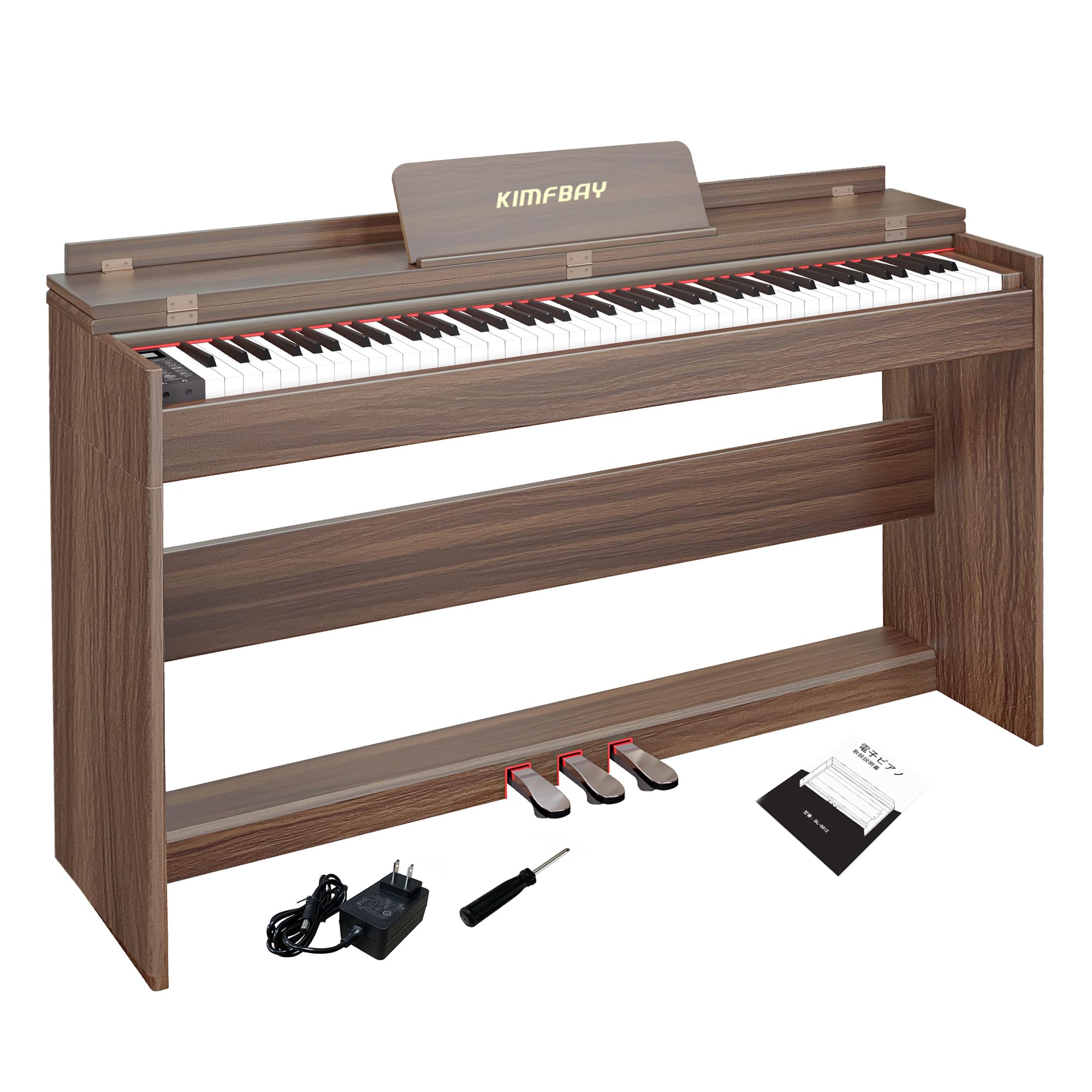 手渡し可能】新品同様 KIMFBAY ハンマーアクション鍵盤 電子 ピアノ
