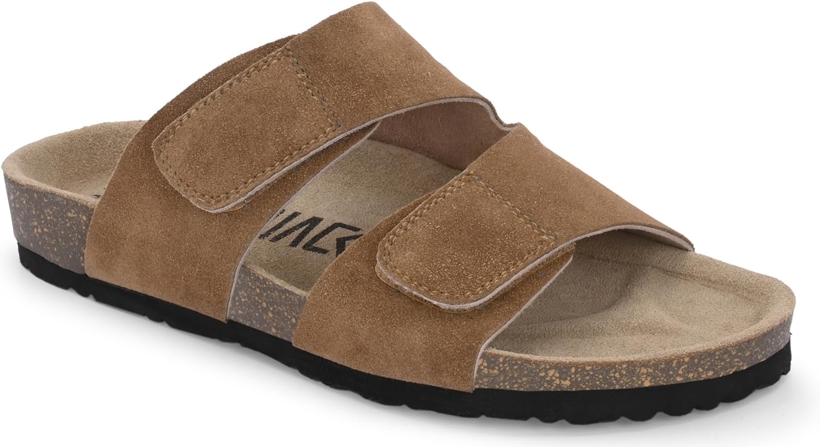 Men's Orginal Leather Sandals | Casual Sliders Cork Sandals for Men With EVA Sole (s850)