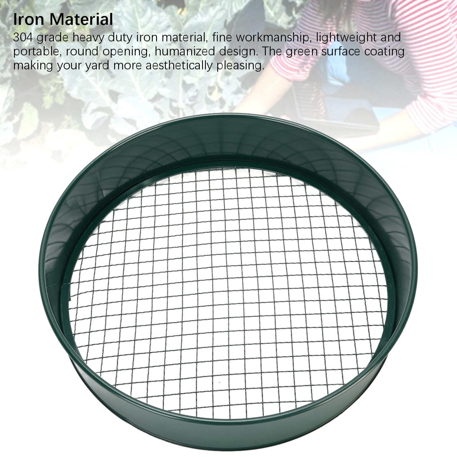 Pyhodi Juego de Tamiz de Suelo, Tamiz de Suelo para Macetas de Jardín, Tamiz de Acertijo de Acero Inoxidable, Malla de Malla Fina Malla de Filtro Intercambiable 3 Mm 6 Mm 9 Mm 12 Mm