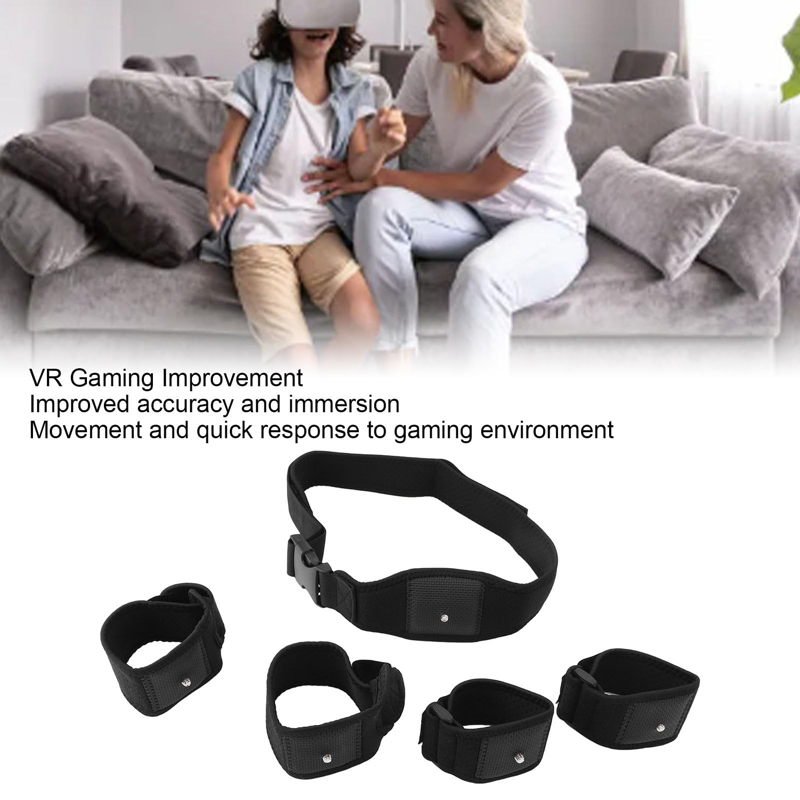 Cinturón de Seguimiento VR: Correa de Seguimiento Corporal Completa Mejorada para Vive | Diseño Ajustable con absorción de Impactos | Experiencia de Juego VR definitiva |
