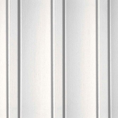 CertainTeed Board and Batten Vertical Vinyl Siding (34, Colonial White, Single 7 Inch (10ft. Siding))