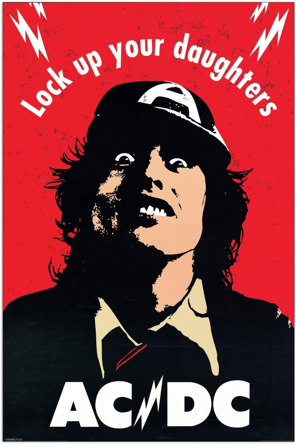 AC/DC - Lock Up Your Daughters - Maxi LAMINATED/ENCAPSULATED Poster - Measures 36 x 24 inches (91.5 x 61 cm) Approx.