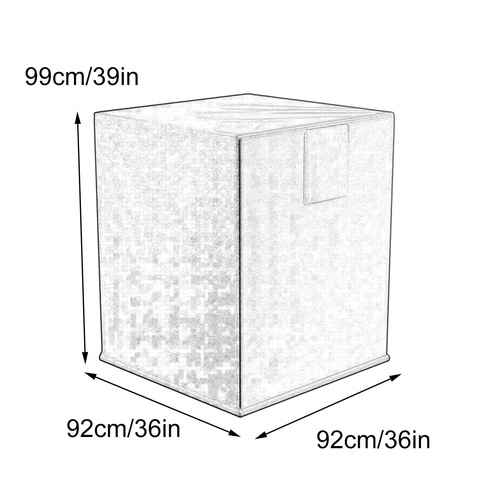 Copri Condizionatore da Esterno in Tessuto Oxford, Copertura Condizionatore Esterno, a Condizionatori da Esterno di Grandi Dimensioni(92x92x99cm/36x36x39in)