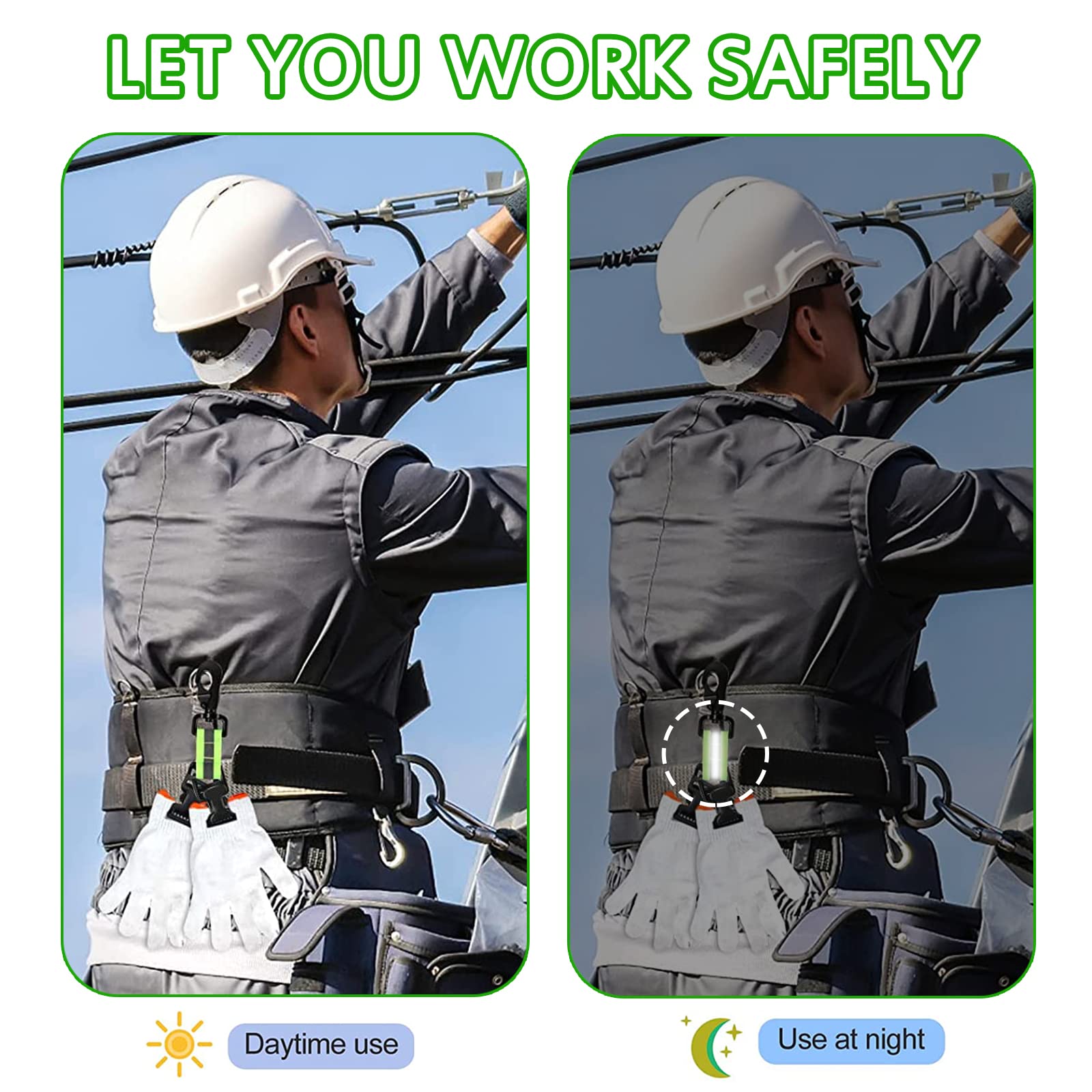 2Pcs Glove Clips De Pompier, Double Pince Pince Gants De Travail, Gants