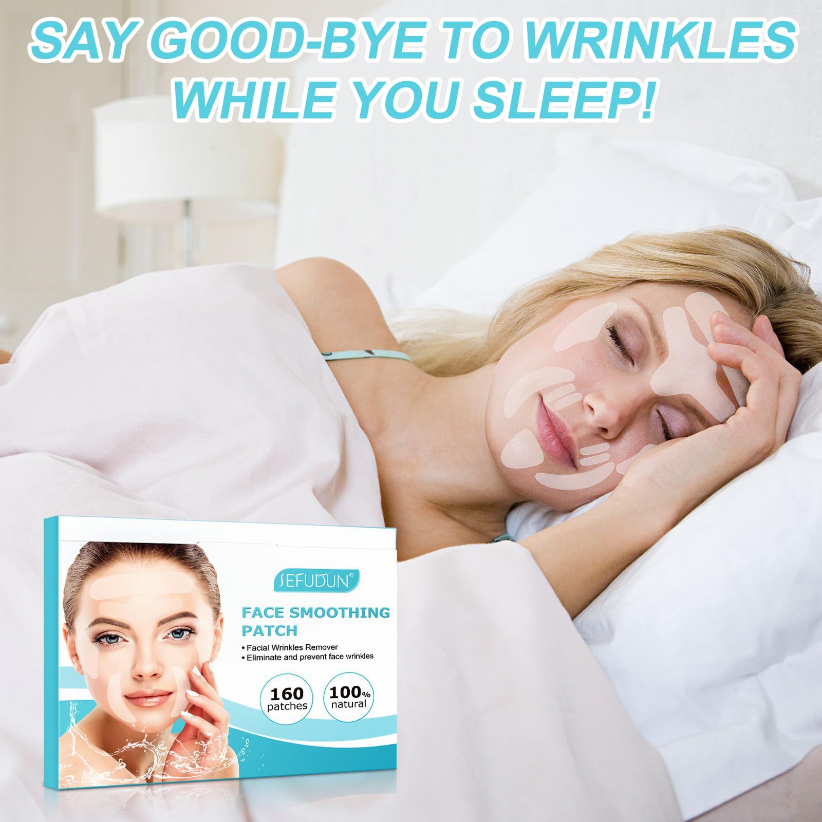 160 PCS Facial Silicone Wrinkle Patches,Forehead Wrinkle Patches, Smoothing & Fade Fine Lines - Image 4