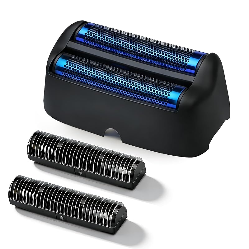 Cabeça de lâmina e cortadores pretos compatíveis com barbeador duplo BaBylissPRO UV, 1 unidade