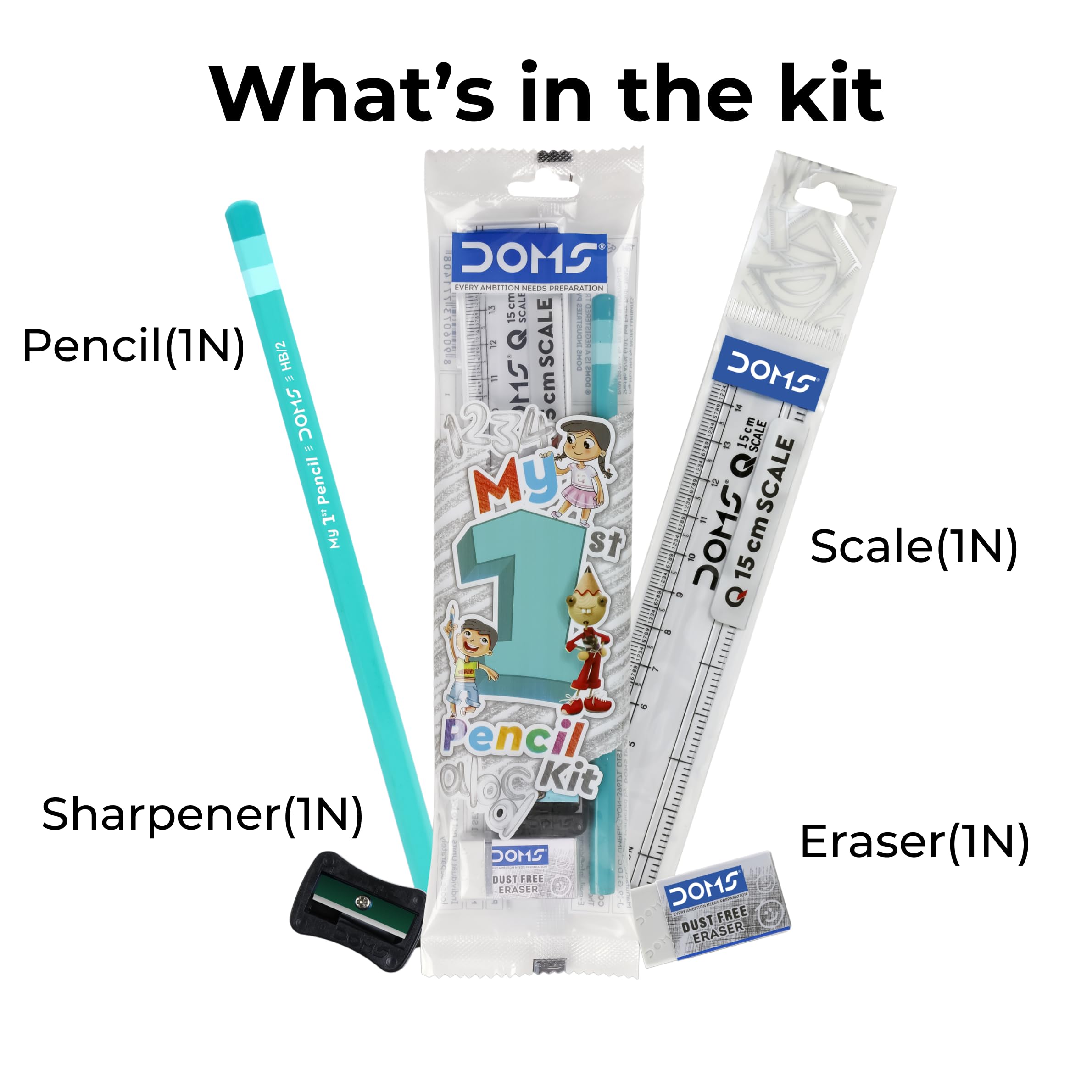 Doms My 1st Pencil Kit - School Essentials for Kids -3