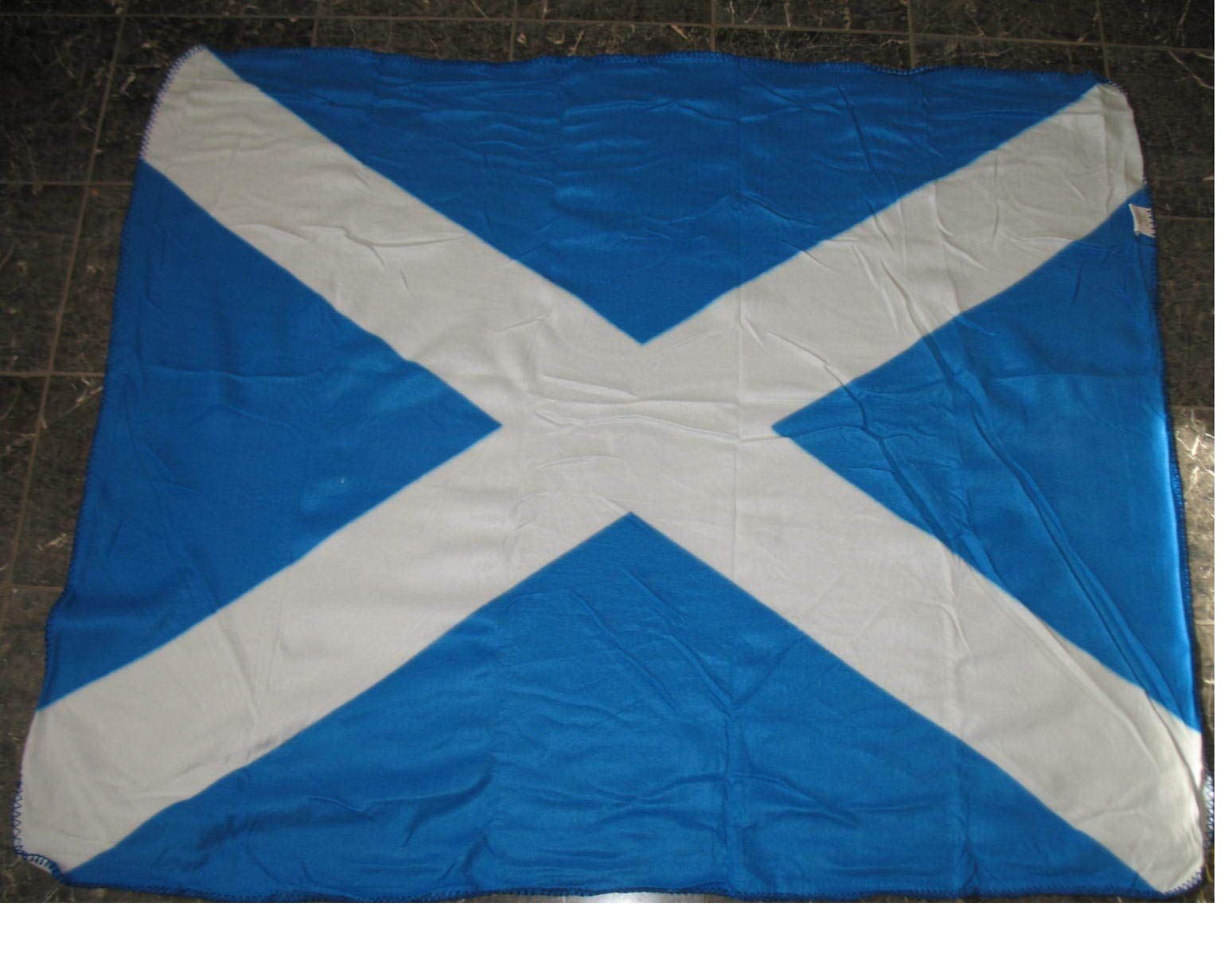 Scottish Scotland St. Andrews Cross Fleece Blanket Comforter 50