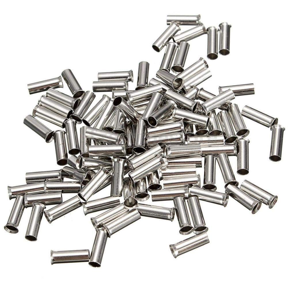 Jdon-Hats Onecolor Fjy-Connct, 100Pcs Non-Insulated Wire Connector Ferrules Electrical Cable Terminal Copper Bare Tinned Crimp Terminal 0.5Mm2-16Mm2 22-10 Awg (Size : En6012)