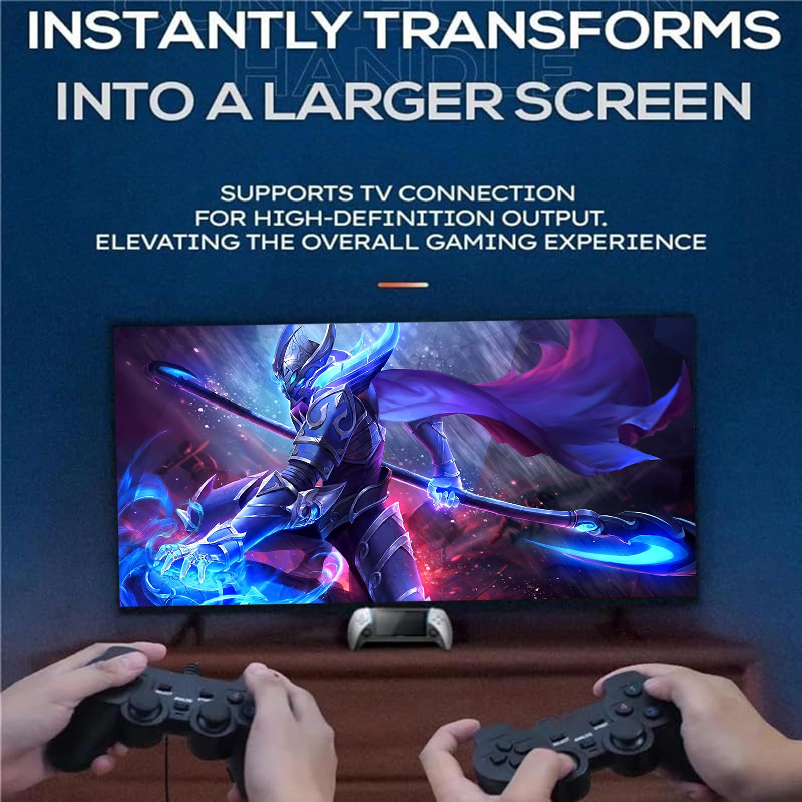 Consola de Videojuegos Retro - Compatible con más de 20,000 Juegos Clásicos, Consola Portátil con Pantalla de 5.5 Pulgadas, Reproductor de Videojuegos para Niños y Adultos, Conexión a TV