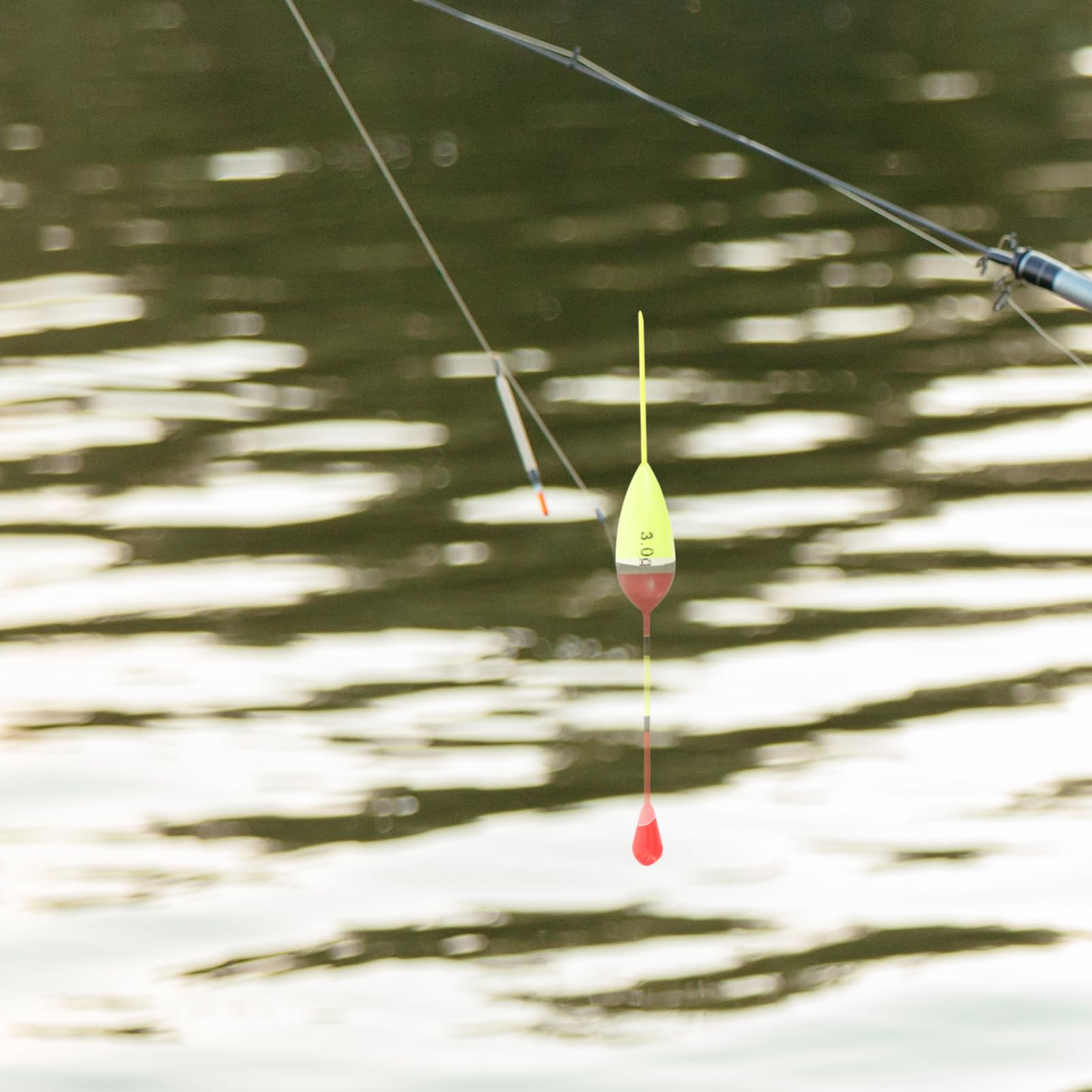 Milisten Attaquer Pôle Crochets des Bâtons Flotteur De Pêche Flotteurs De Canne À Pêche Kit De Leurre De Pêche Mer Matériel De Pêche Acier Inoxydable Yellow