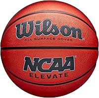 Wilson NCAA Elevate Basketball Size 5 27.5" - Enhanced Grip, Durability & Control for Youth Indoor/Outdoor Play