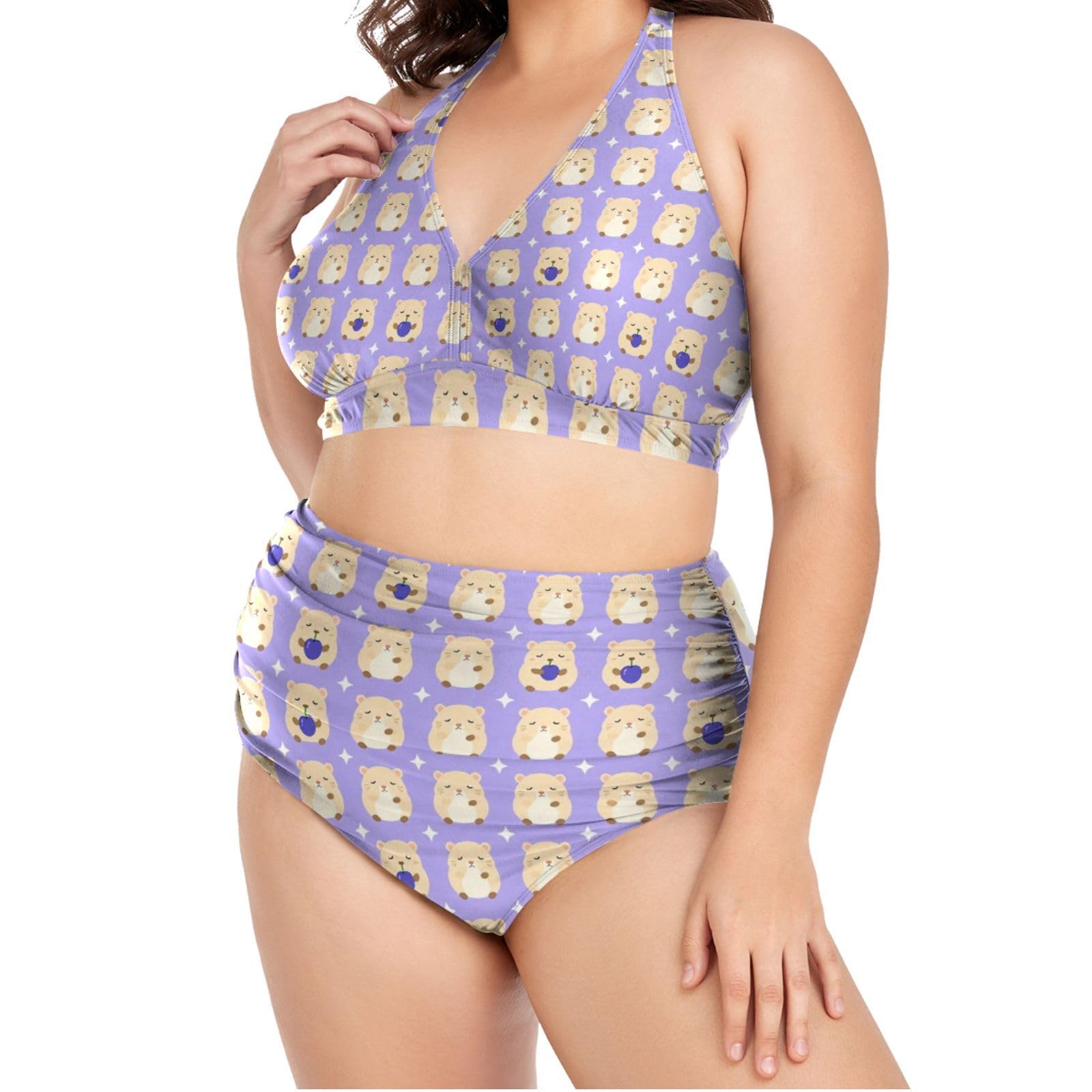 FRODOTGV Stroje kąpielowe damskie plus size L-4XL
