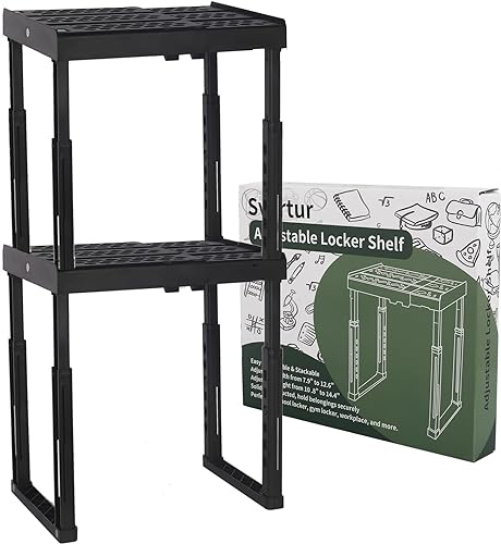 Miniatura 8 de Estante de casillero ajustable de altura y ancho organizador de casilleros para el trabajo estantes de casillero para la escuela herramientas de