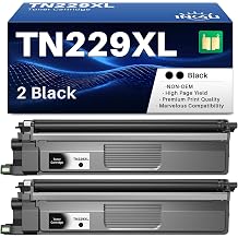 TN229XL Black Toner Cartridges for Brother MFC-L3780CDW HL-L3280CDW Printer | TN229 XL TN 229XL Toner Cartridges for Brother MFC-L3720CDW HL-L3220CDW HL-L3300CDW HL-L3295 Printer 2 Pack