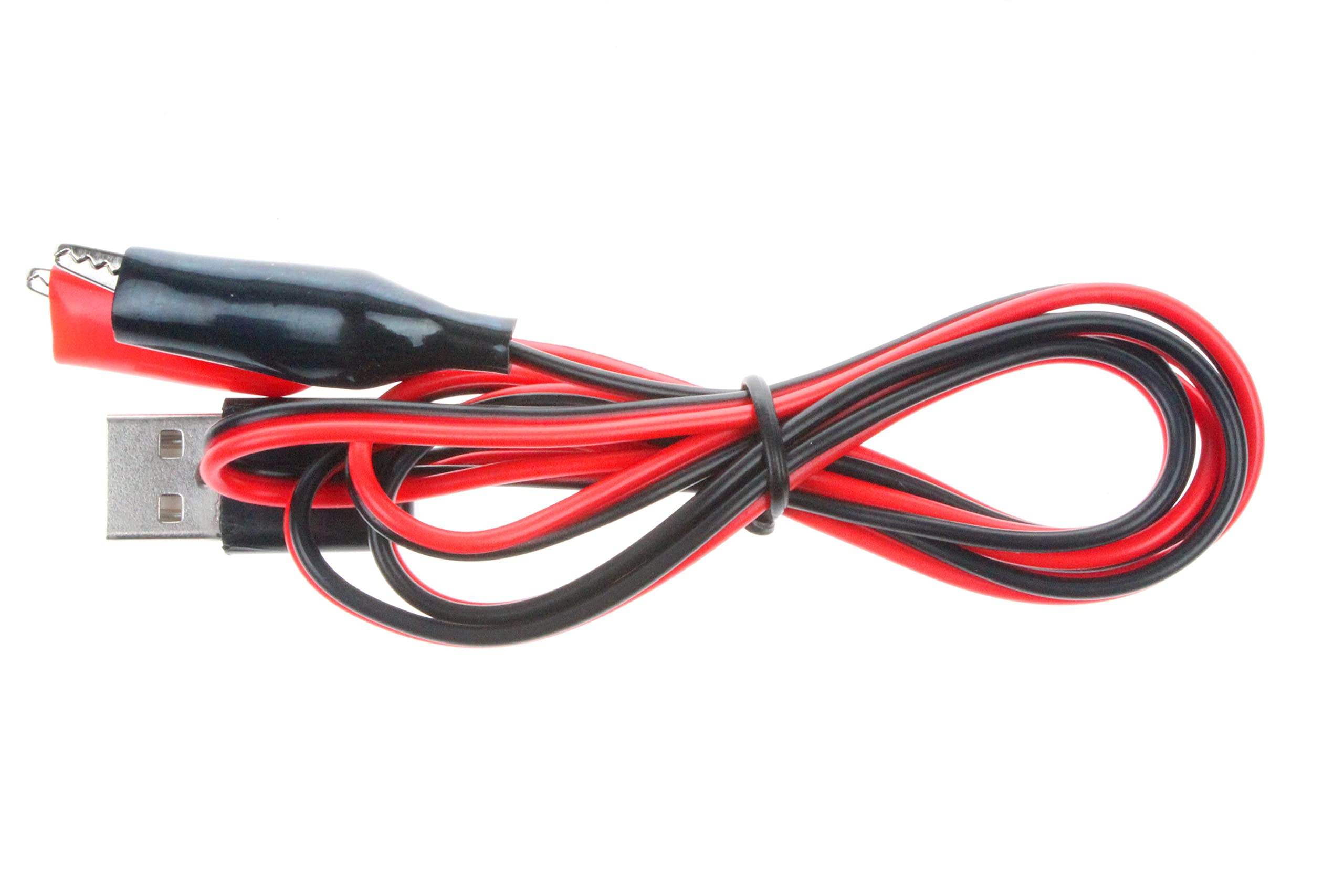 Câble De Test Avec Pinces Crocodiles - Fiches Mâles 4mm Noir Et Rouge - Neuf Sous Blister