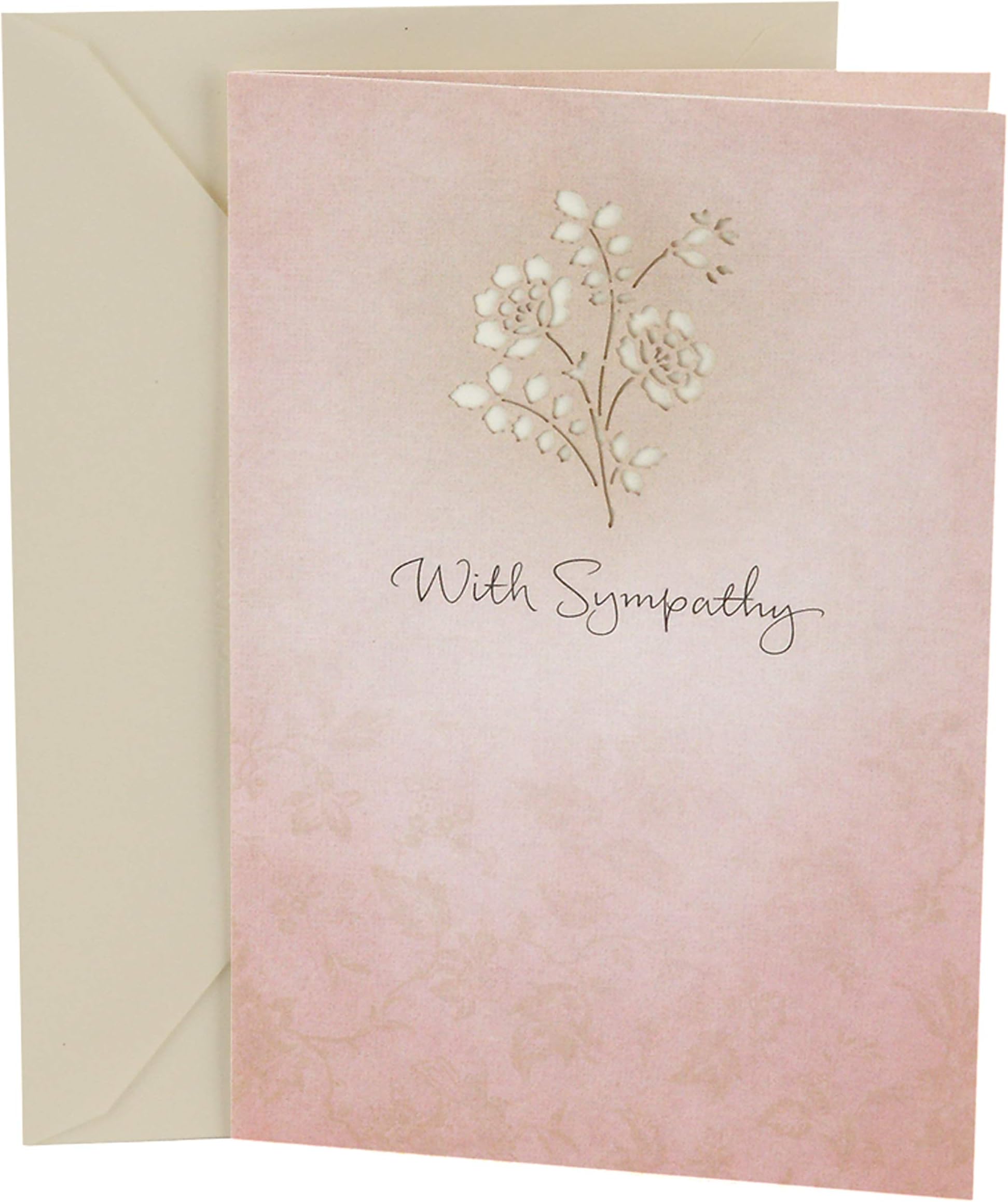 Sympathy Greeting Card (Laser Flower)