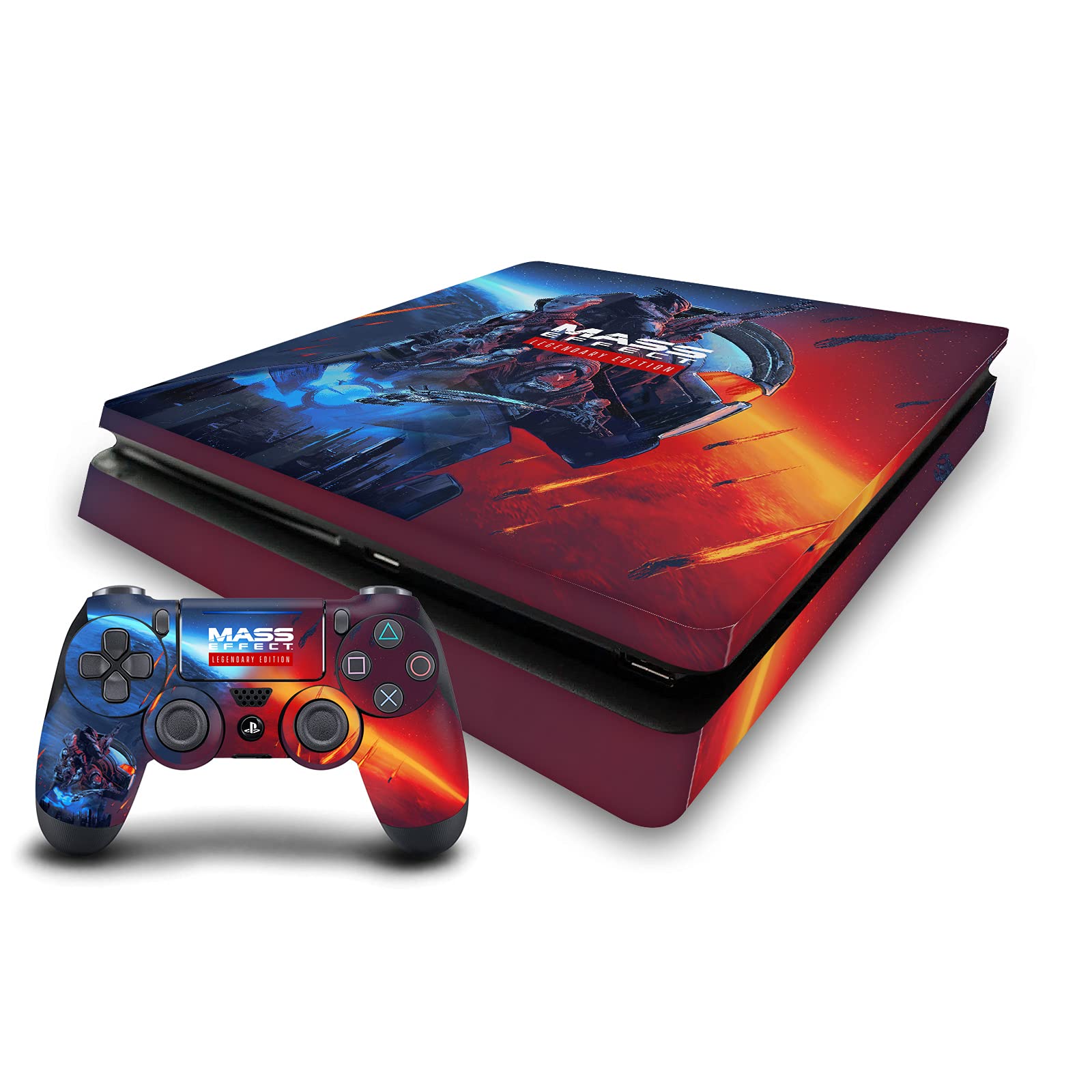 Autocollant Mass Effect pour PS4 Slim - Protection vinyle durable Head Case Designs - 7