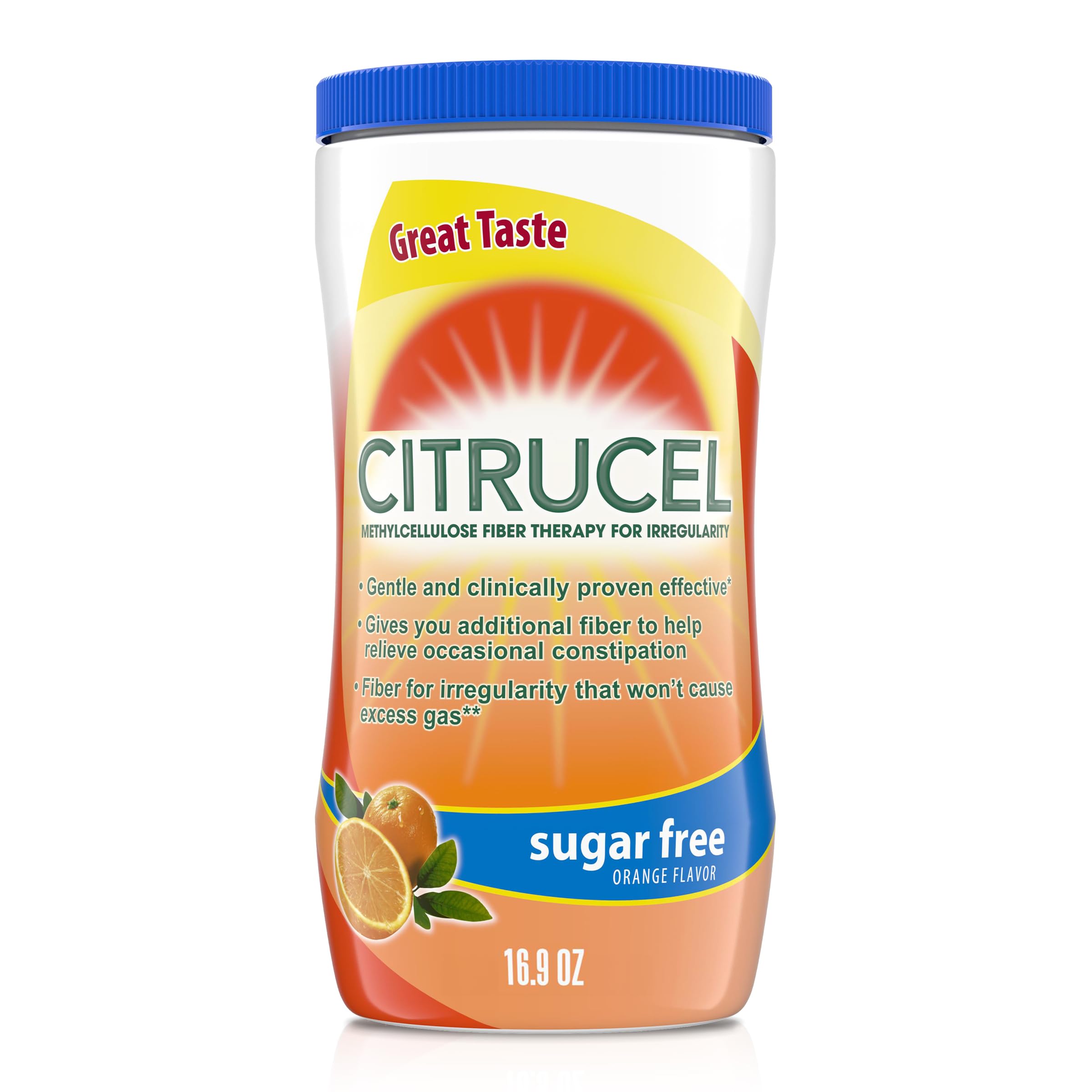 Citrucel Powder Fiber Therapy for Occasional Constipation Relief, 16.9 oz