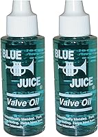 Blue Juice Trumpet Valve Oil 2 fl oz Bottles - Pack of 2 | Brass Valve, Slide & Key Oil for Pros & Beginners
