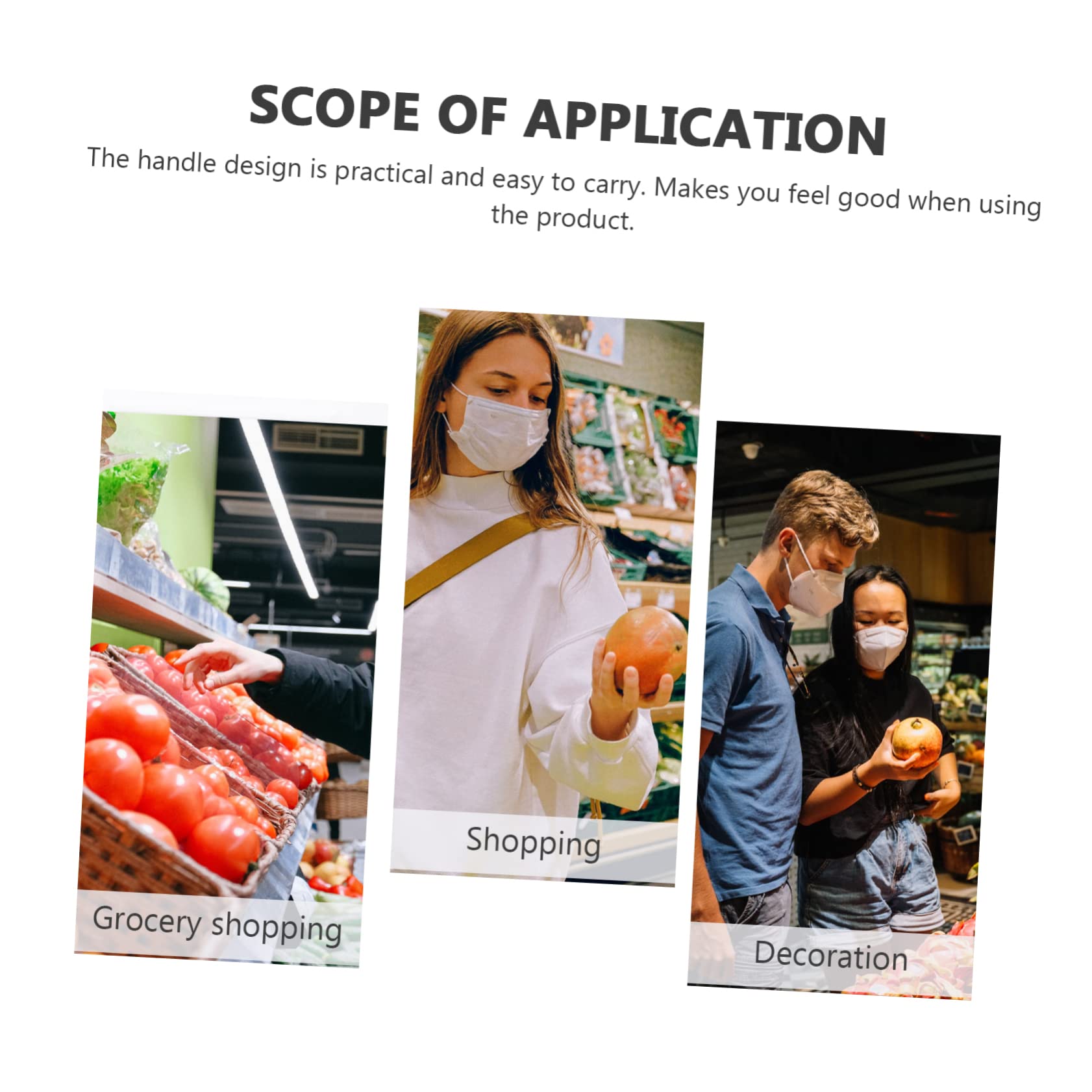 SHOWERORO Weaving Container Handmade Bamboo Basket 2pcs Fruit Basket Handles for Home - Image 7