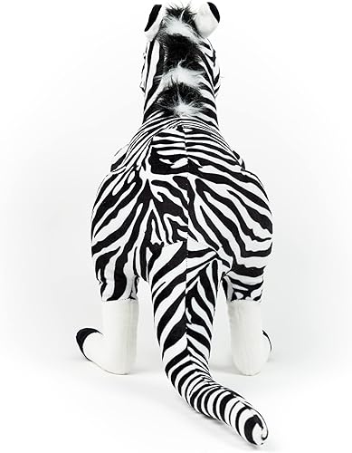 Miniatura 3 de RANDIMALS Peluche de canguro estilo cebra de 15 pulgadas suave y abrazable animal híbrido de alta calidad que fomenta la aventura y la imaginación