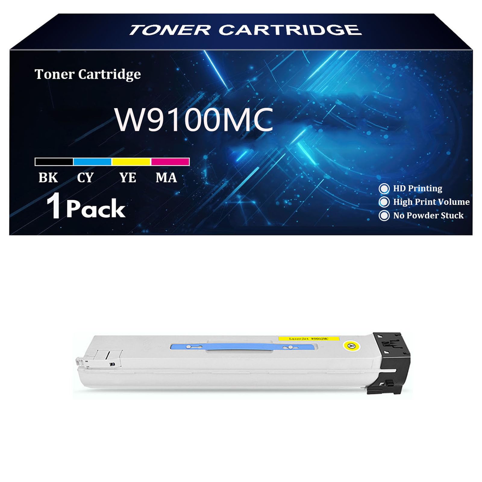 W9100MC W9101MC W9102MC W9103MC Cartuccia Toner ad Alta Capacità Compatibile con Inchiostro per HP Color LaserJet Managed MFP E77428dn E77422dn E77422dv E77422a Stampante ,Y-1 Pack