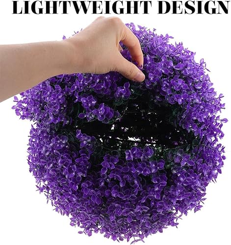 Miniatura 8 de Planta - Bola de topiario artificial artificial, 2 unidades, bolas decorativas de boj de imitación redondas, esferas de bola de topiario, decoración