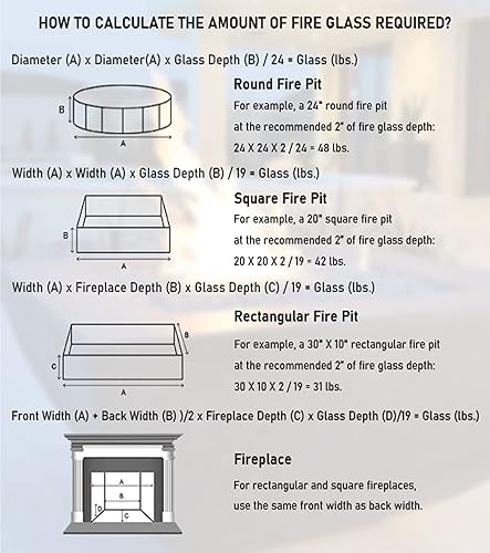 Miniatura 9 de GRISUN Vidrio de fuego ultra blanco de 30 libras para hoguera, rocas de vidrio templado reflectante de 12 pulgada de alto brillo para chimenea