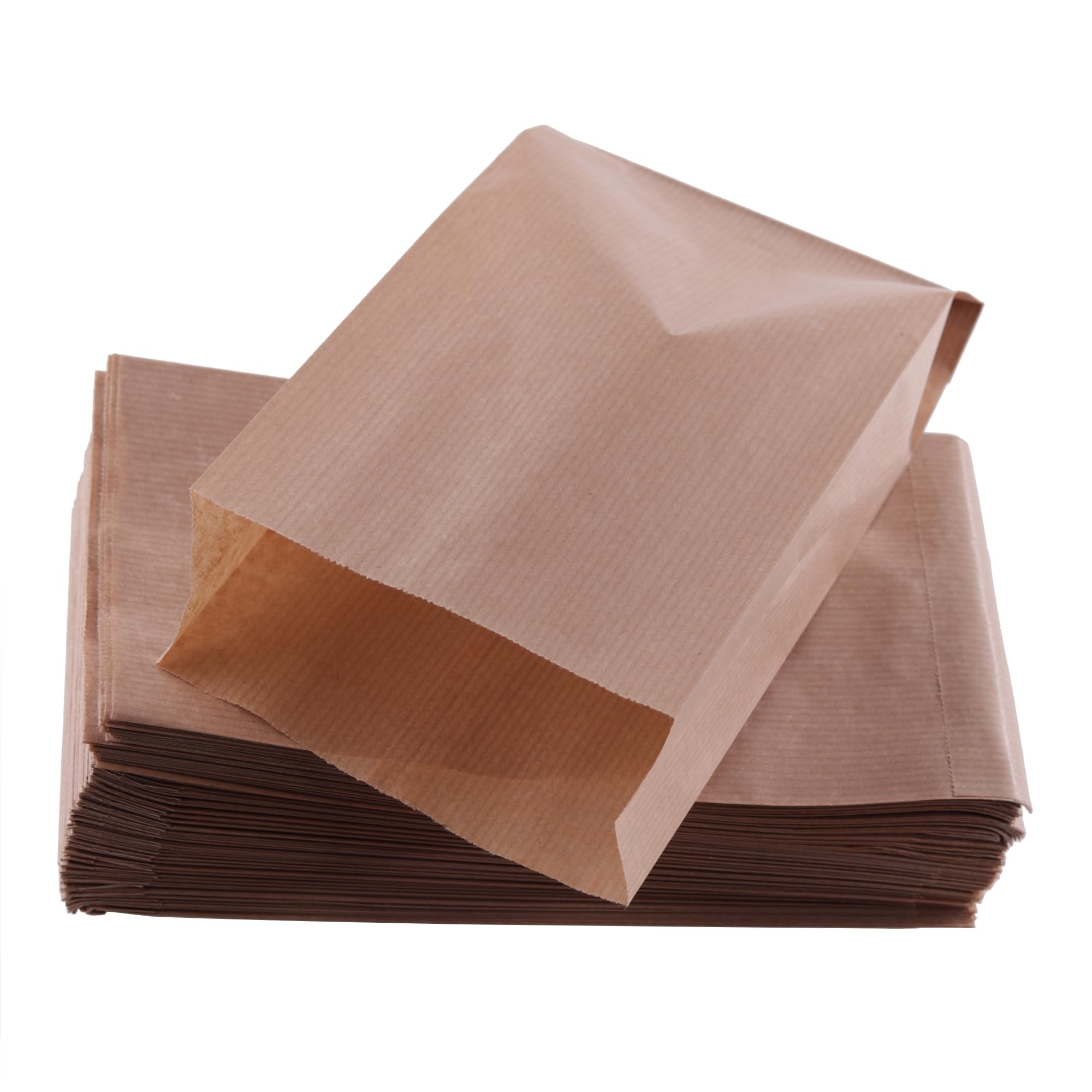 DIY-24H | 5 tamaños diferentes | Bolsas de papel de color marrón, bolsas de regalo de papel, pequeñas bolsas para dulces, bolsas de papel kraft, bolsas de galletas, bolsas de pan (180 x 350 x 60 mm,